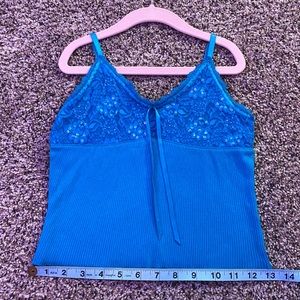 Blue sequin tank💙